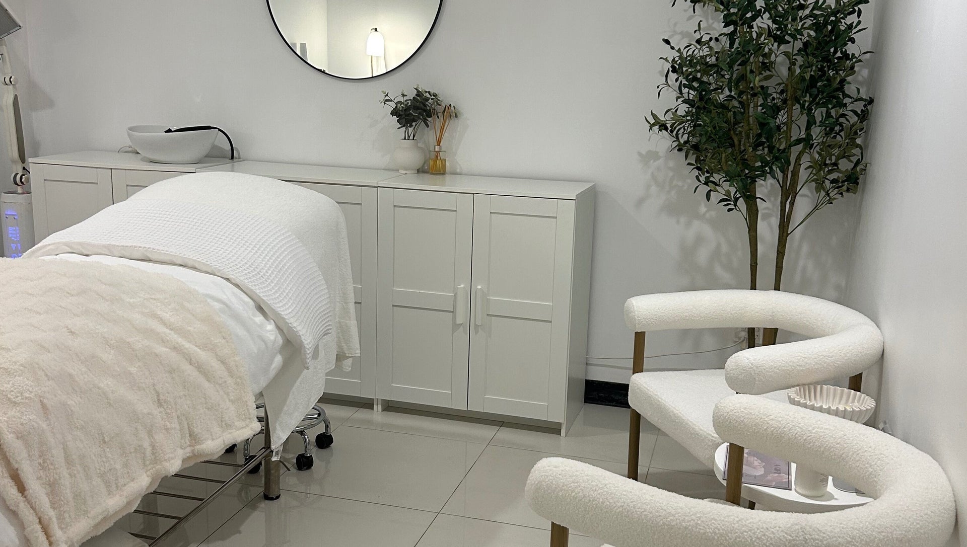 Treatment room at Derma Corner